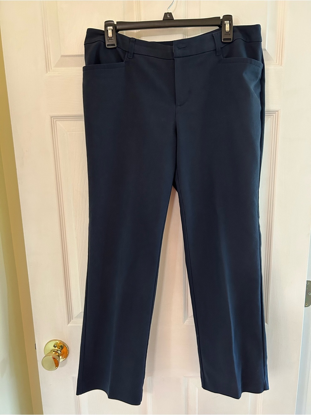 Christopher & Banks Navy Straight-Leg Dress Pants